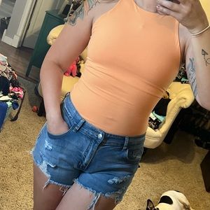 Orange bodysuit